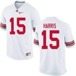 Men's Ohio State Buckeyes #15 Jaylen Harris White Nike NCAA College Football Jersey Trade TYH4844RF